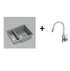 Quadron Logan 151 Grey, topmount or undermount sink