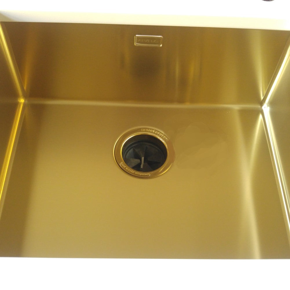 InSinkerator Flange and Air-switch Gold finish