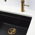 Quadron Logan 110 Black Patinated Brass, topmount or undermount sink