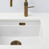 Quadron Logan 110 White Patinated Brass, topmount or undermount sink