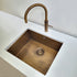 Olif Crudo 50 Patinated Brass kitchen sink, undermount or topmount