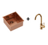 Quadron Anthony 50 Copper, PVD Nano kitchen sink