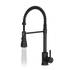 Quadron Salma flexible tap with spray & water stop function, Matte Black