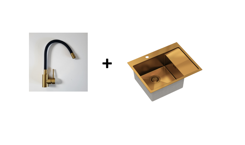 Quadron Russel 116 Copper, PVD Nano kitchen sink