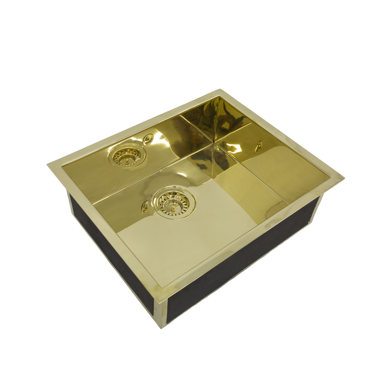 Olif Crudo 50 Virgin Brass kitchen sink, undermount or topmount