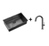 Quadron Anthony 80 Graphite, PVD Nano kitchen sink