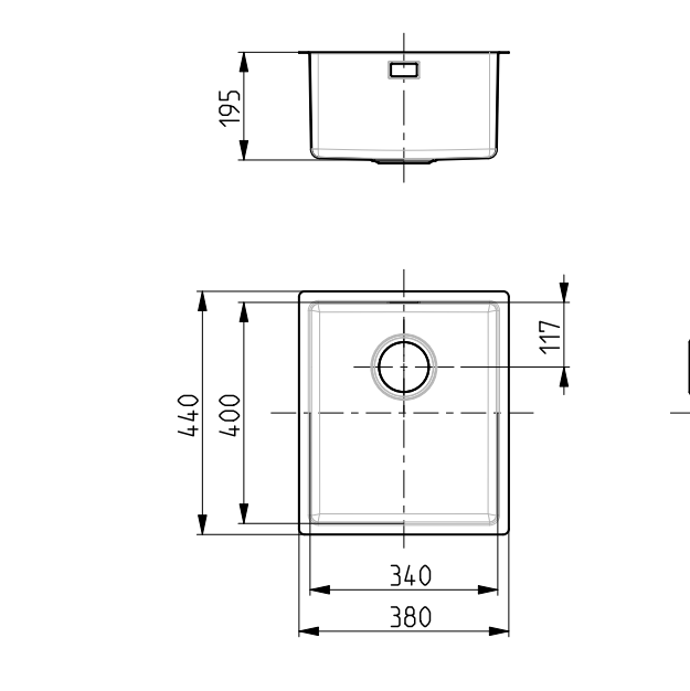 Alveus Kombino 20, undermount kitchen sink