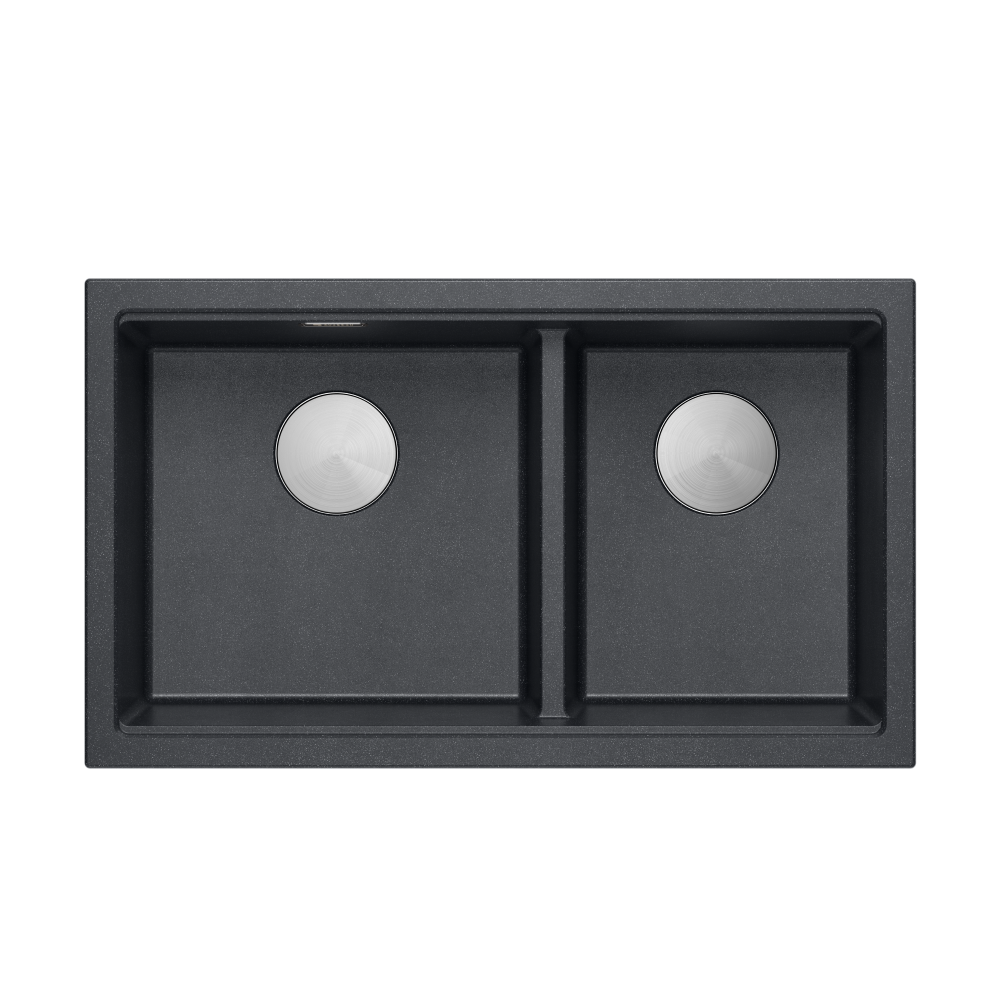 Quadron Logan 120 Black, topmount or undermount sink