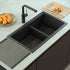 Quadron Logan 120 Pure Carbon, topmount or undermount sink