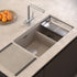 Quadron Logan 120 Soft Taupe, topmount or undermount sink