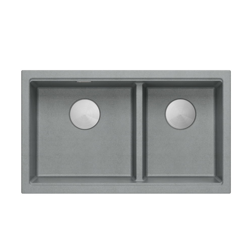 Quadron Logan 120 Silver Stone, topmount or undermount sink