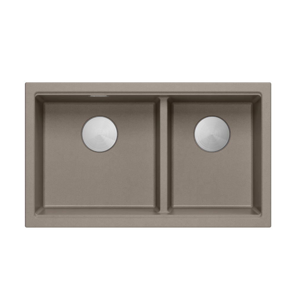 Quadron Logan 120 Soft Taupe, topmount or undermount sink