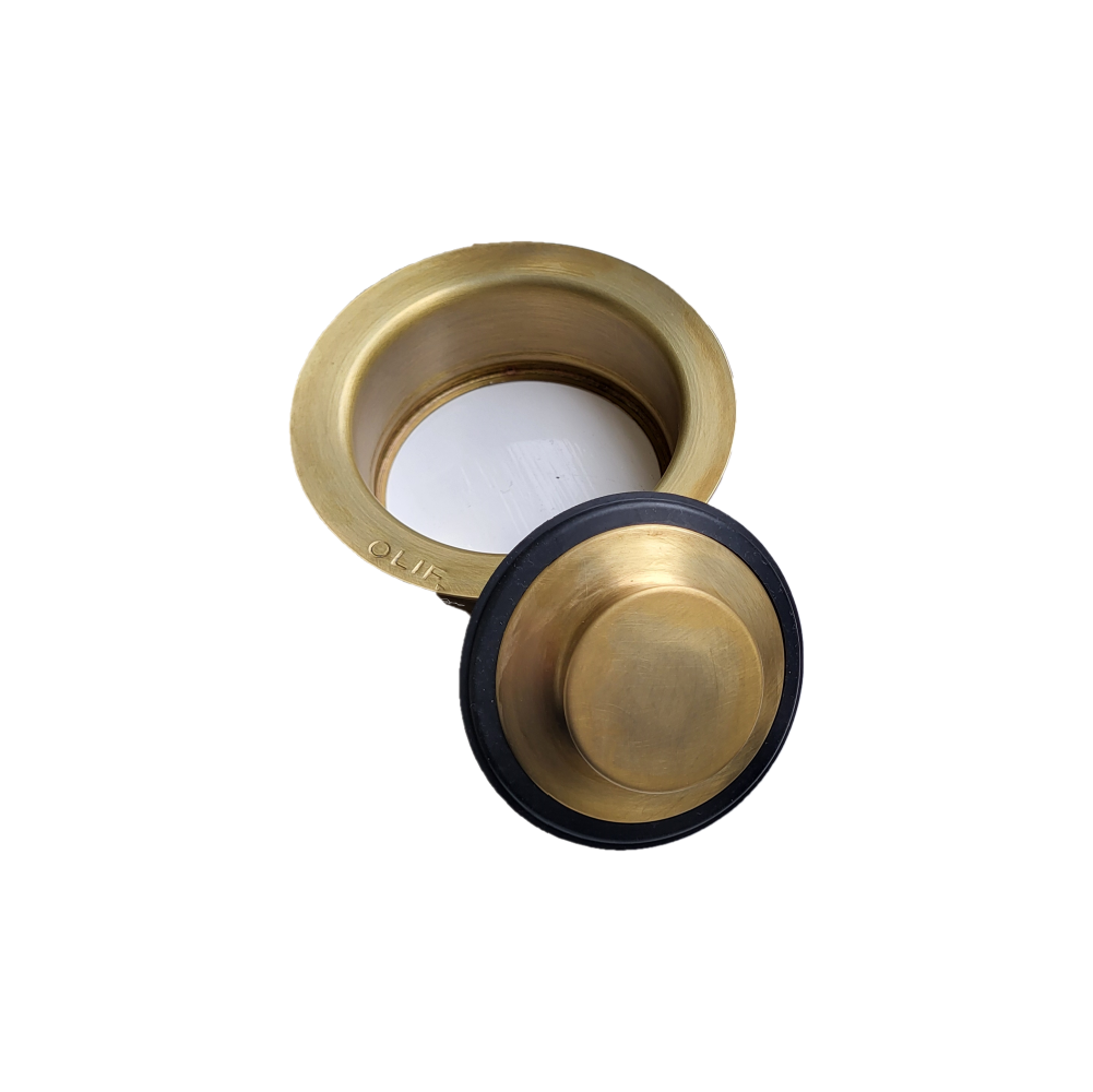 InSinkerator Flange, Stopper, Air-switch Matte Virgin brass