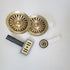 Crudo Double Plumbing Kit with BS Waste & Overflow Matte Virgin Brass