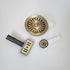 Crudo Single Plumbing Kit with BS Waste & Overflow Matte Virgin Brass