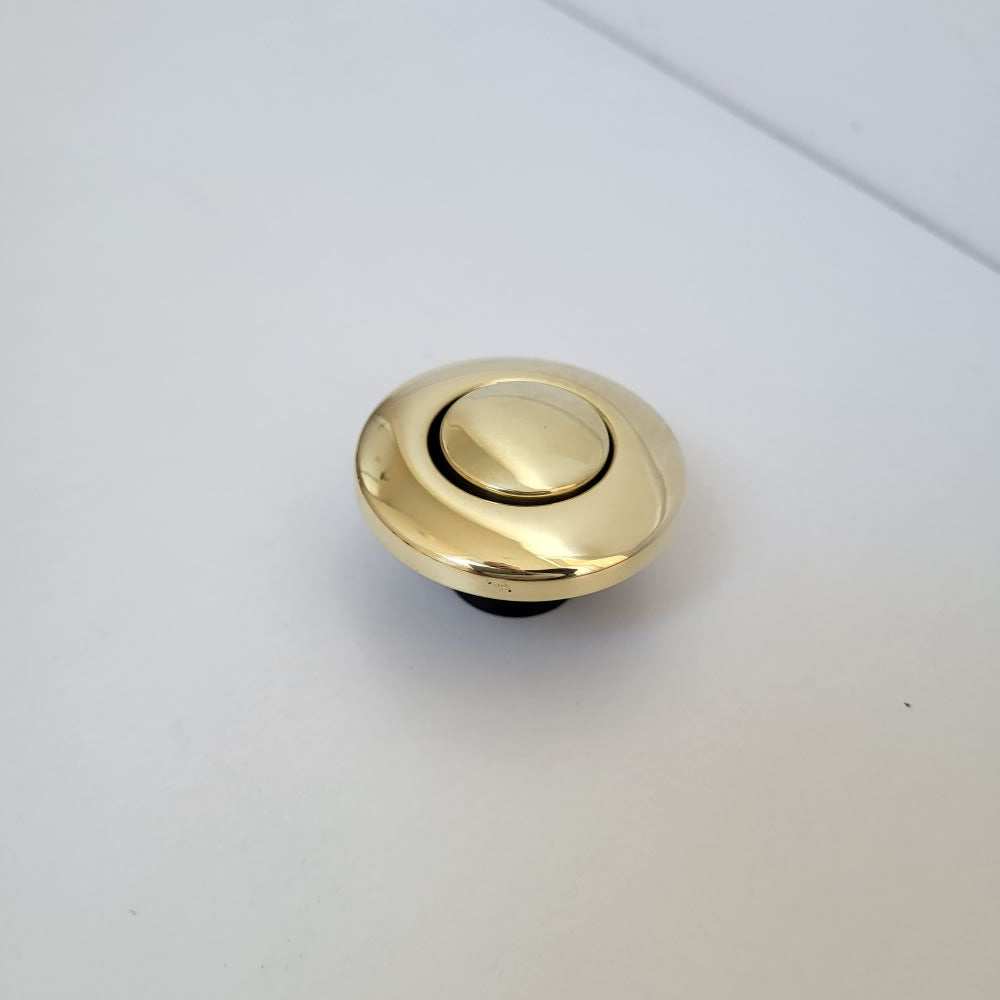 InSinkerator Flange, Stopper, Air-switch Virgin Polished Brass