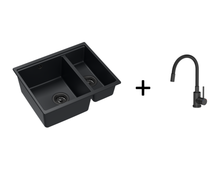 Quadron Logan 151 Pure Carbon, topmount or undermount sink