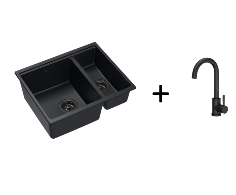 Quadron Logan 151 Pure Carbon, topmount or undermount sink