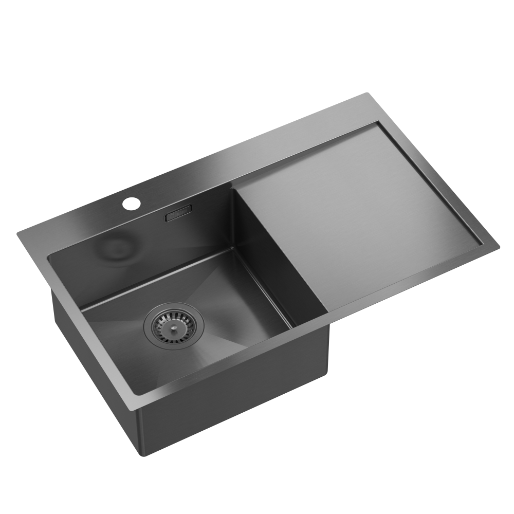 Quadron Russell 111 Graphite, PVD Nano kitchen sink