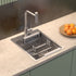 Quadron Russel 90 Brushed Steel, kitchen sink