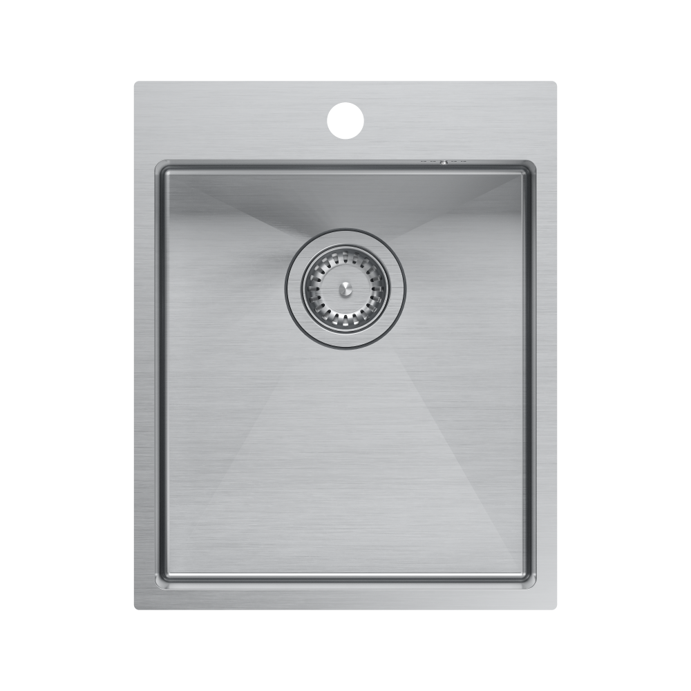 Quadron Russel 90 Brushed Steel, kitchen sink