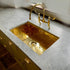 Olif Crudo 70 Virgin Brass kitchen sink, undermount or topmount