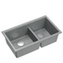 Quadron Logan 120 Silver Stone, topmount or undermount sink