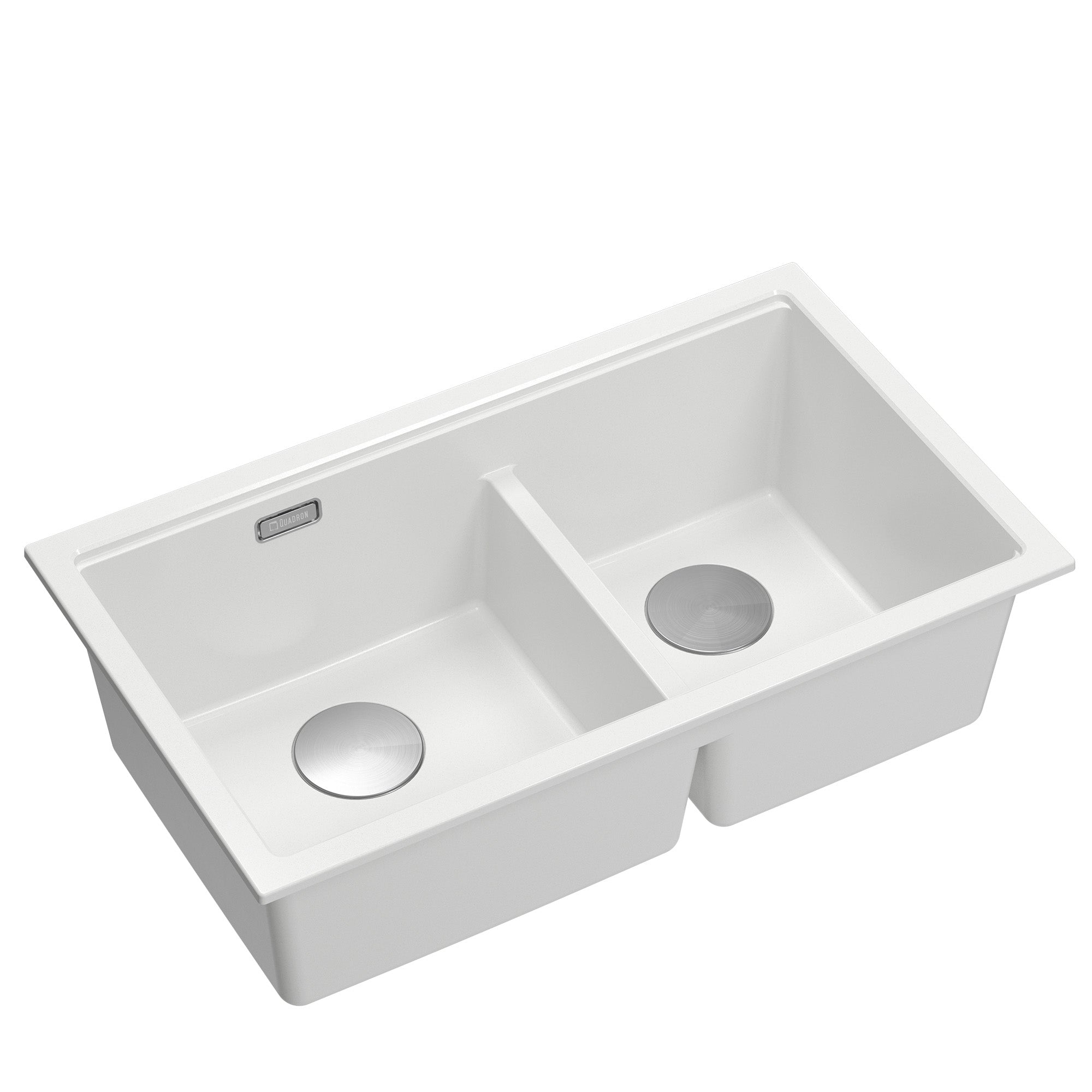 Quadron Logan 120 White, topmount or undermount sink